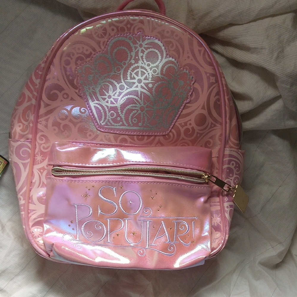 Pink Backpack with Crown Design - Picture 7 of 7